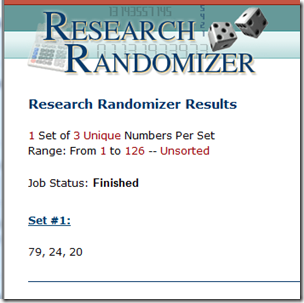 Random Drawing Giveaway Winner