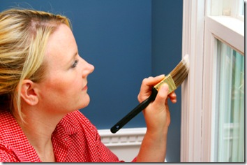 Woman Painting Home Improvement