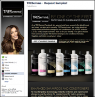 Free Samples For You: TreSemme Shampoo and Conditioner