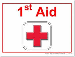 How to Organize a First Aid Box with Printable Sign