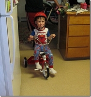 Wordless Wednesday: A Shiny Red Tricycle