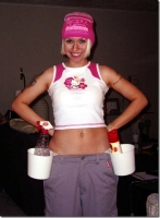 Danelle Ice, the Cleaning Lady in Pink