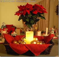 DIY Centerpieces: How to Make the Serving Basket Christmas Centerpiece