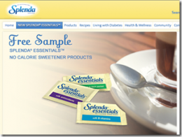 Free Samples of Splenda Essentials Sweetener