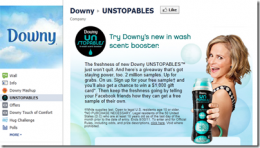 [Facebook] Free Samples of Downy Unstopables Scent Booster