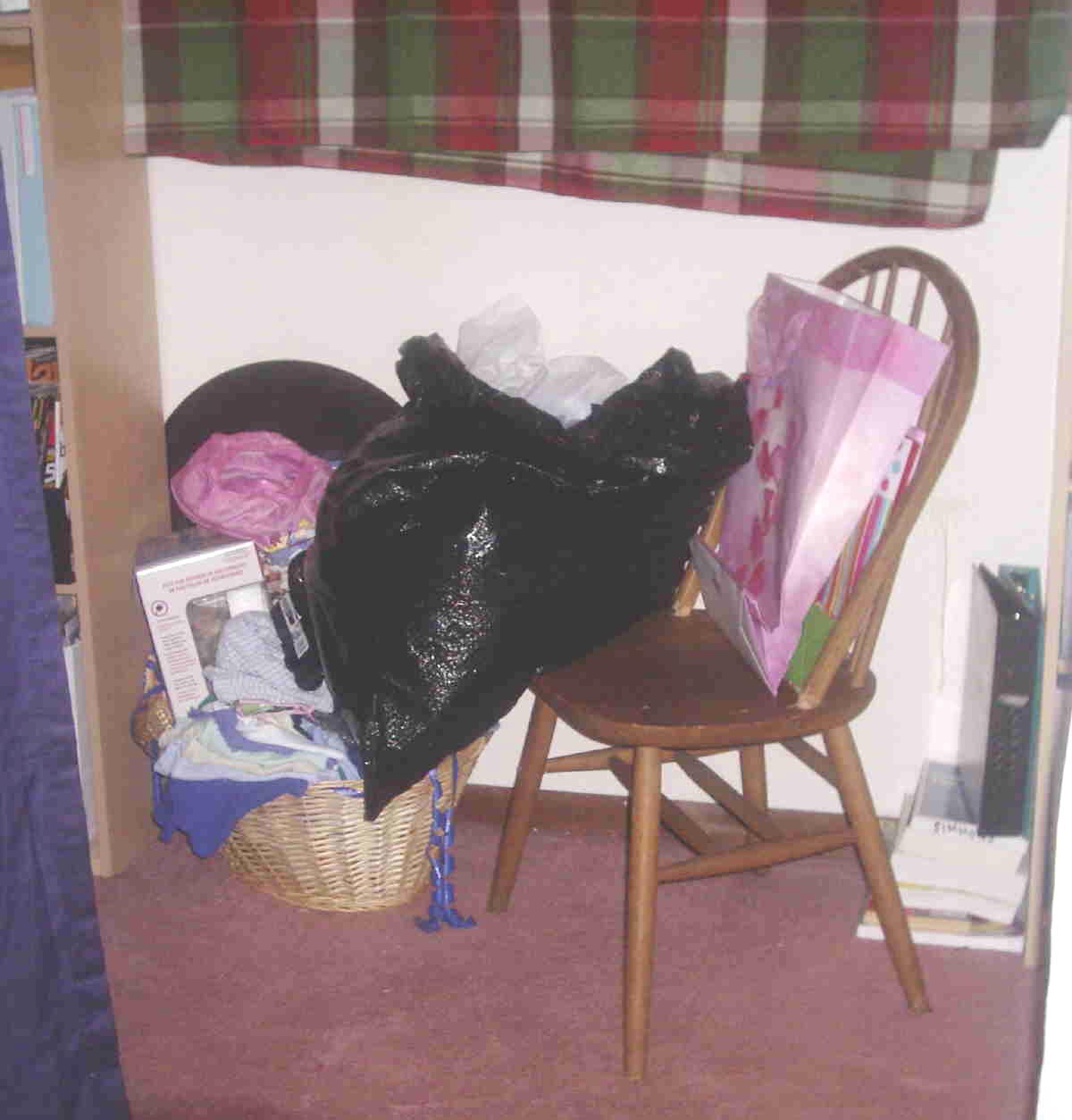 Clutter Mess Before the Donation Station