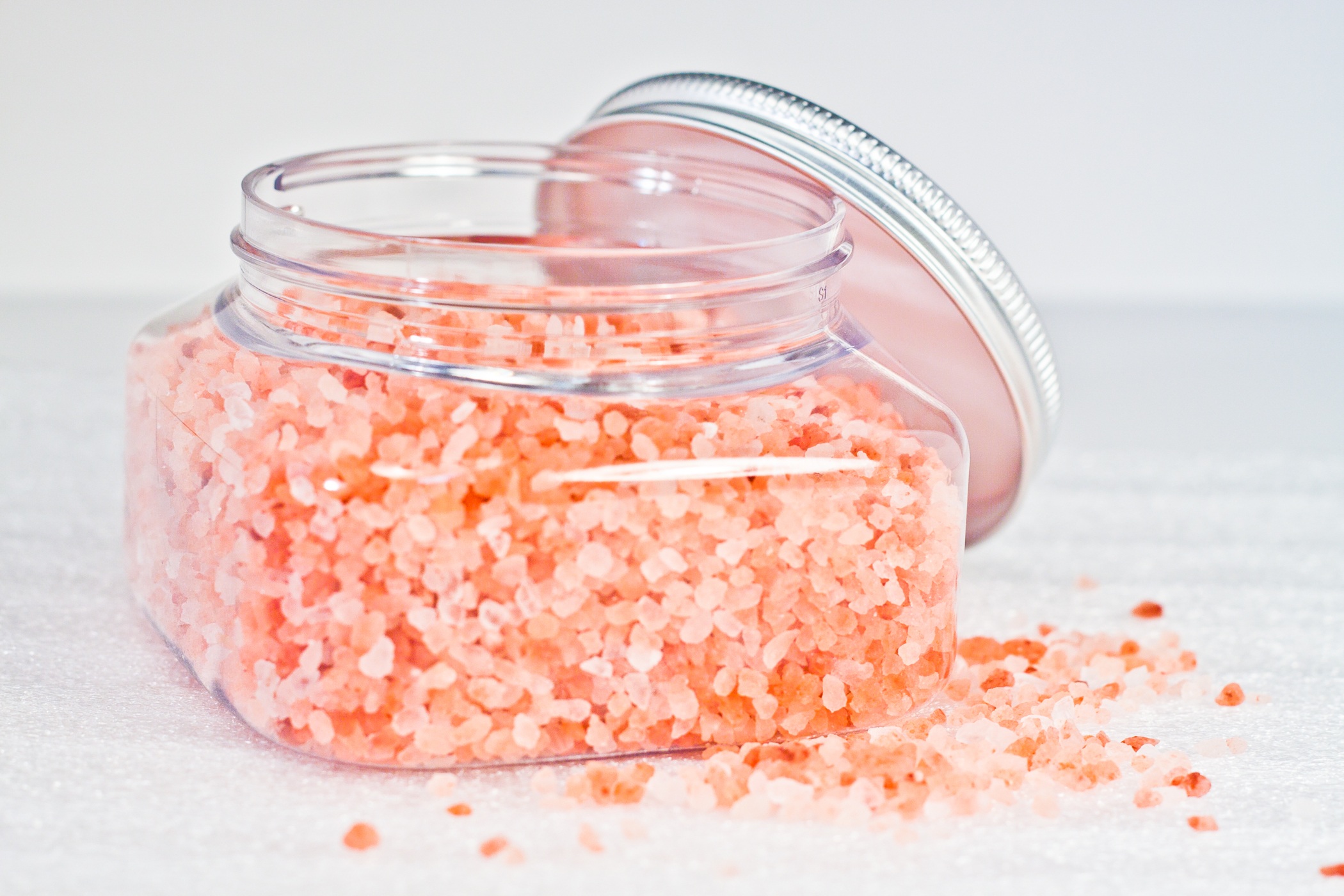 Pink Himalayan Salt in a Jar