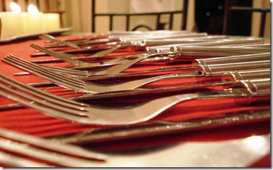 Forks Dinner Table Setting