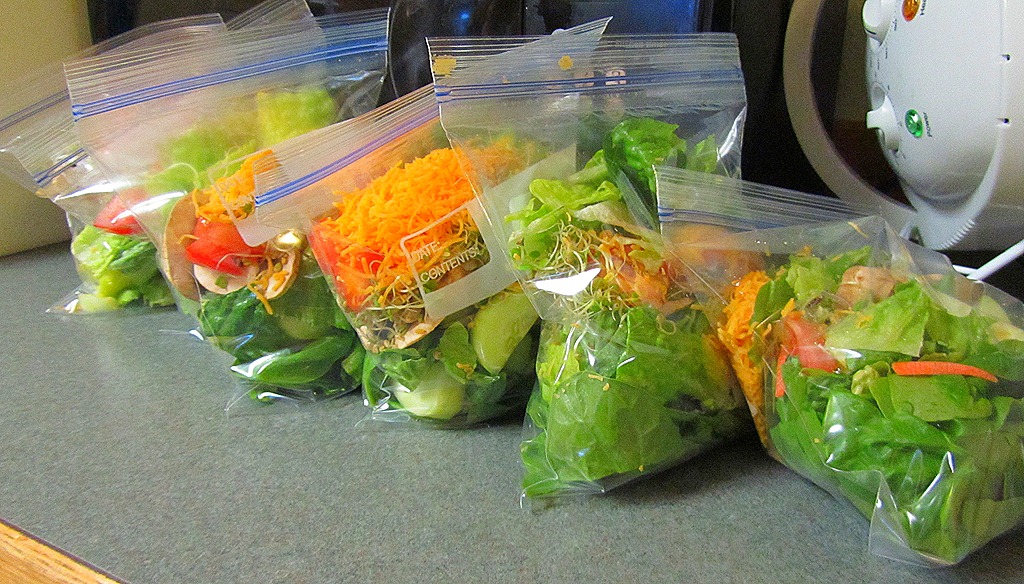 Healthy Meals How To Make Ready To Go Salad Bags Home Ever After