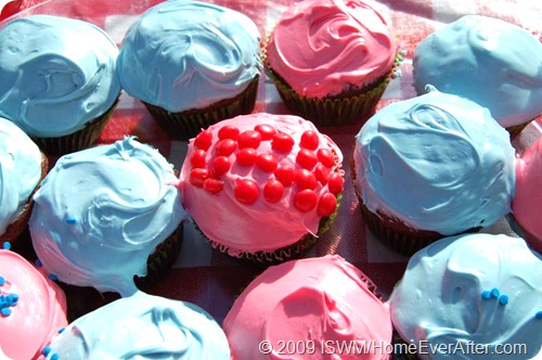 Red White and Blue Americana Cupcakes