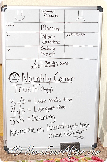 Naughty Corner Board-HEA