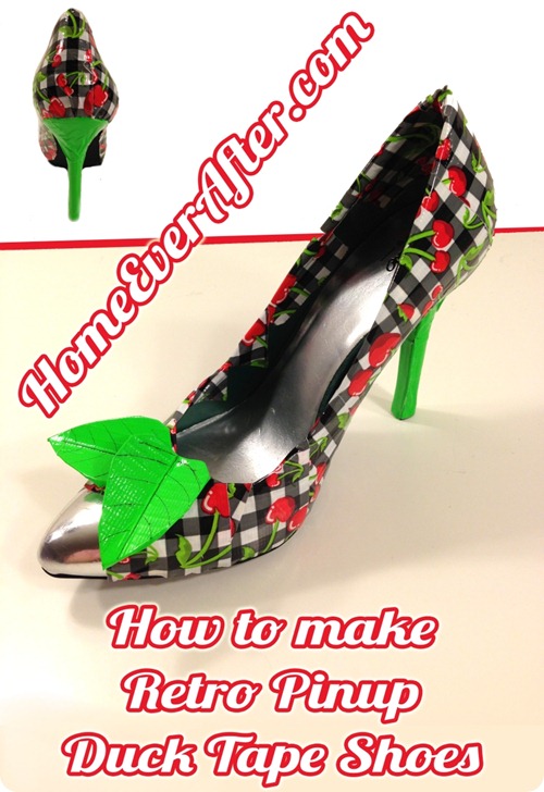 How to Make Duck Tape Retro Pinup Prom Shoes