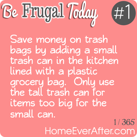 Be Frugal Today Tip 1 Trash