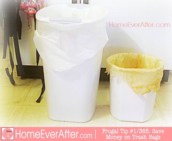 Frugal Tips 1 Save Money on Trash Bags