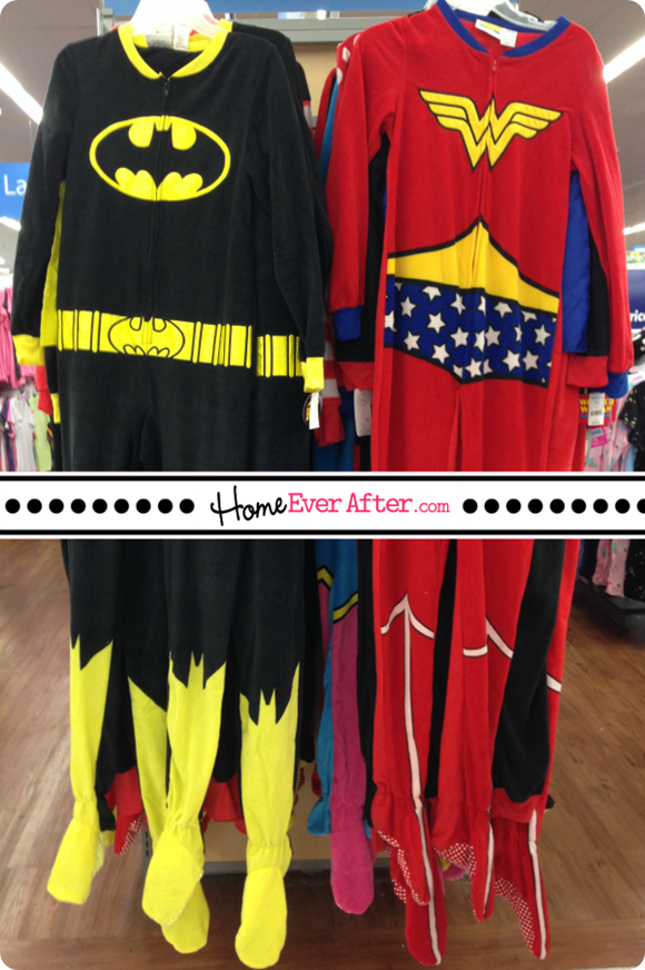 Adult Halloween Onesies Costumes Superhero Batman Wonderwoman Home Ever After